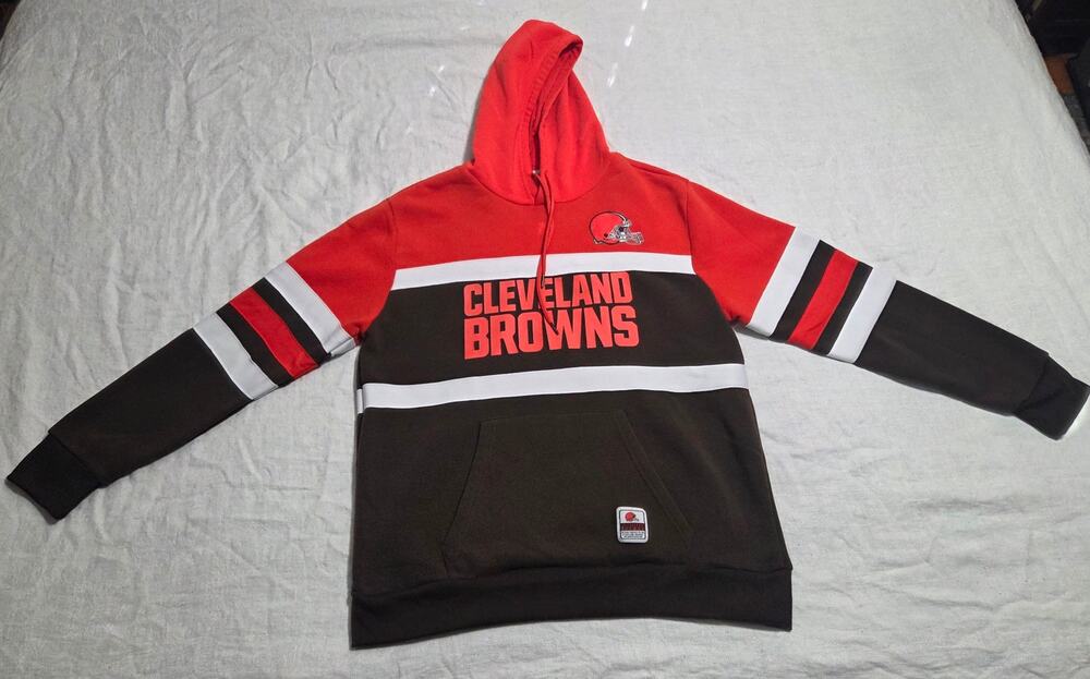NFL Team Apparel Cleveland Browns Men's Hoodie Pullover Sweatshirt NFL XL